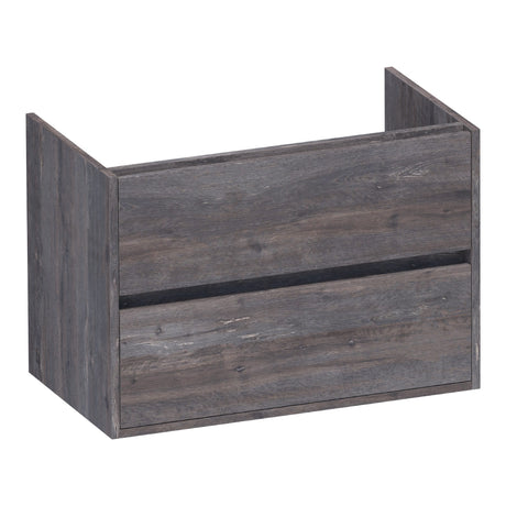 BRAUER Adore onderkast 80 met 2 softclose lades greeploos en 1 sifon uitsparing Driftwood OK-AR80DR