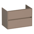 BRAUER Adore onderkast 80 met 2 softclose lades greeploos en 1 sifon uitsparing mat mokka OK-AR80MM