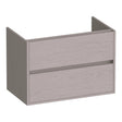 BRAUER Adore onderkast 80 met 2 softclose lades greeploos en 1 sifon uitsparing Timber Greige OK-AR80TE