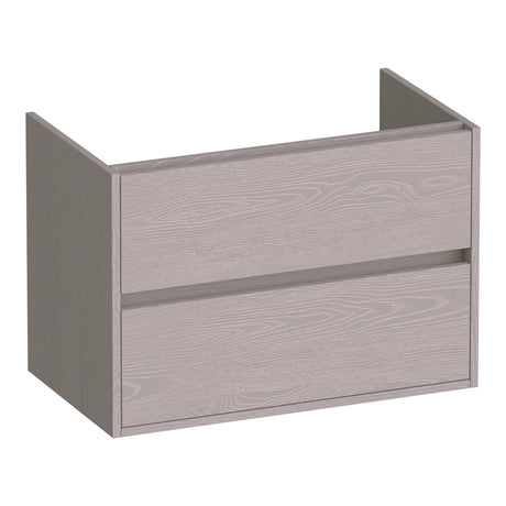BRAUER Adore onderkast 80 met 2 softclose lades greeploos en 1 sifon uitsparing Timber Greige OK-AR80TE