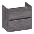 BRAUER Adore onderkast ondiep 60 met 2 softclose lades greeploos en 1 sifon uitsparing Driftwood OK-ARO60DR