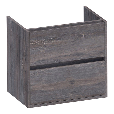 BRAUER Adore onderkast ondiep 60 met 2 softclose lades greeploos en 1 sifon uitsparing Driftwood OK-ARO60DR