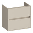 BRAUER Adore onderkast ondiep 60 met 2 softclose lades greeploos en 1 sifon uitsparing mat beige OK-ARO60MB