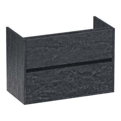 BRAUER Adore onderkast ondiep 80 met 2 softclose lades greeploos en 1 sifon uitsparing Damascus OK-ARO80DA