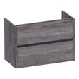 BRAUER Adore onderkast ondiep 80 met 2 softclose lades greeploos en 1 sifon uitsparing Driftwood OK-ARO80DR