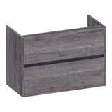 BRAUER Adore onderkast ondiep 80 met 2 softclose lades greeploos en 1 sifon uitsparing Driftwood OK-ARO80DR
