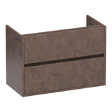 BRAUER Adore onderkast ondiep 80 met 2 softclose lades greeploos en 1 sifon uitsparing Erosion OK-ARO80ER