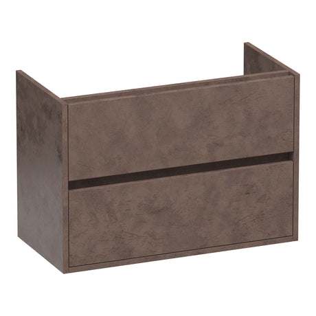 BRAUER Adore onderkast ondiep 80 met 2 softclose lades greeploos en 1 sifon uitsparing Erosion OK-ARO80ER