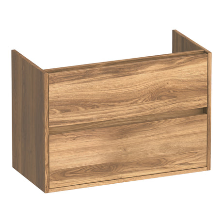 BRAUER Adore onderkast ondiep 80 met 2 softclose lades greeploos en 1 sifon uitsparing Honey OK-ARO80HO