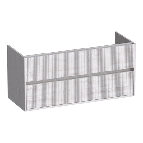 BRAUER Adore Wavy onderkast 120 met 2 softclose lades greeploos en 1 sifon uitsparing Forest Seashell OK-ARW120-1FS