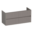 BRAUER Adore Wavy onderkast 120 met 4 softclose lades greeploos en 2 sifon uitsparingen mat taupe OK-ARW120-4MT