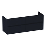 BRAUER Adore Wavy onderkast 140 met 4 softclose lades greeploos en 2 sifon uitsparingen mat zwart OK-ARW140MZ