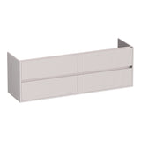 BRAUER Adore Wavy onderkast 160 met 4 softclose lades greeploos en 2 sifon uitsparingen mat zand OK-ARW160MS