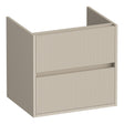BRAUER Adore Wavy onderkast 60 met 2 softclose lades greeploos en 1 sifon uitsparing mat beige OK-ARW60MB