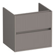 BRAUER Adore Wavy onderkast 60 met 2 softclose lades greeploos en 1 sifon uitsparing mat taupe OK-ARW60MT