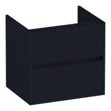 BRAUER Adore Wavy onderkast 60 met 2 softclose lades greeploos en 1 sifon uitsparing mat zwart OK-ARW60MZ