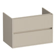BRAUER Adore Wavy onderkast 80 met 2 softclose lades greeploos en 1 sifon uitsparing mat beige OK-ARW80MB
