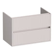 BRAUER Adore Wavy onderkast 80 met 2 softclose lades greeploos en 1 sifon uitsparing mat zand OK-ARW80MS