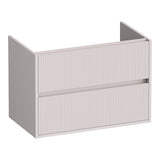 BRAUER Adore Wavy onderkast 80 met 2 softclose lades greeploos en 1 sifon uitsparing mat zand OK-ARW80MS