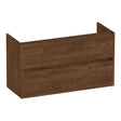BRAUER Adore Wavy onderkast ondiep 100 met 2 softclose lades greeploos en 1 sifon uitsparing Forest Cacao OK-ARWO100FC