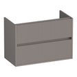 BRAUER Adore Wavy onderkast ondiep 80 met 2 softclose lades greeploos en 1 sifon uitsparing mat taupe OK-ARWO80MT