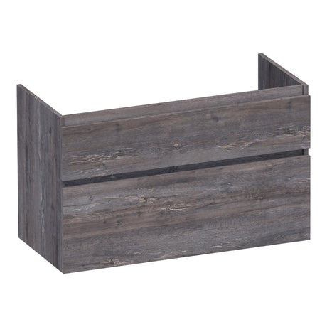 BRAUER Delight onderkast 100 met 2 softclose lades greeploos en 1 sifon uitsparing Driftwood OK-DL100DR