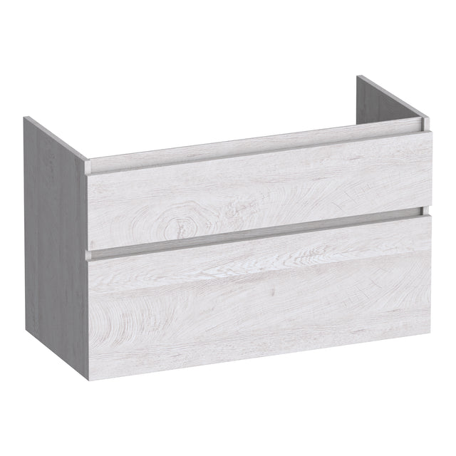 BRAUER Delight onderkast 100 met 2 softclose lades greeploos en 1 sifon uitsparing Forest Seashell OK-DL100FS