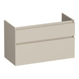 BRAUER Delight onderkast 100 met 2 softclose lades greeploos en 1 sifon uitsparing mat beige OK-DL100MB