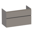 BRAUER Delight onderkast 100 met 2 softclose lades greeploos en 1 sifon uitsparing mat taupe OK-DL100MT