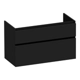 BRAUER Delight onderkast 100 met 2 softclose lades greeploos en 1 sifon uitsparing mat zwart OK-DL100MZ