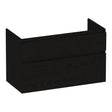 BRAUER Delight onderkast 100 met 2 softclose lades greeploos en 1 sifon uitsparing Timber Black OK-DL100TB