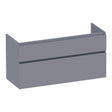 BRAUER Delight onderkast 120 met 2 softclose lades greeploos en 1 sifon uitsparing mat grijs OK-DL120-1MG