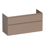 BRAUER Delight onderkast 120 met 2 softclose lades greeploos en 1 sifon uitsparing mat mokka OK-DL120-1MM