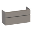 BRAUER Delight onderkast 120 met 2 softclose lades greeploos en 1 sifon uitsparing mat taupe OK-DL120-1MT