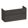 BRAUER Delight onderkast 120 met 2 softclose lades greeploos en 1 sifon uitsparing Timber Anthracite OK-DL120-1TA