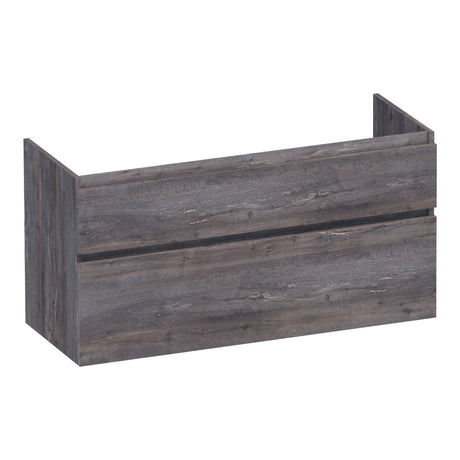 BRAUER Delight onderkast 120 met 2 softclose lades greeploos en 2 sifon uitsparingen Driftwood OK-DL120-2DR