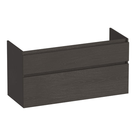 BRAUER Delight onderkast 120 met 2 softclose lades greeploos en 2 sifon uitsparingen Timber Anthracite OK-DL120-2TA