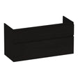 BRAUER Delight onderkast 120 met 2 softclose lades greeploos en 2 sifon uitsparingen Timber Black OK-DL120-2TB