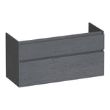 BRAUER Delight onderkast 120 met 2 softclose lades greeploos en 2 sifon uitsparingen Timber Grey OK-DL120-2TG