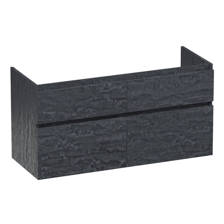 BRAUER Delight onderkast 120 met 4 softclose lades greeploos en 2 sifon uitsparingen Damascus OK-DL120-4DA