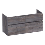 BRAUER Delight onderkast 120 met 4 softclose lades greeploos en 2 sifon uitsparingen Driftwood OK-DL120-4DR