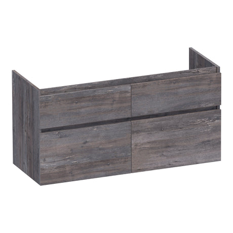 BRAUER Delight onderkast 120 met 4 softclose lades greeploos en 2 sifon uitsparingen Driftwood OK-DL120-4DR