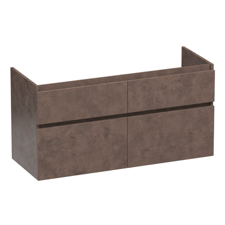 BRAUER Delight onderkast 120 met 4 softclose lades greeploos en 2 sifon uitsparingen Erosion OK-DL120-4ER