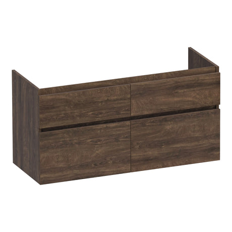 BRAUER Delight onderkast 120 met 4 softclose lades greeploos en 2 sifon uitsparingen Grove OK-DL120-4GR