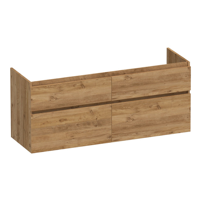 BRAUER Delight onderkast 140 met 4 softclose lades greeploos en 2 sifon uitsparingen Chateau OK-DL140CH