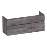 BRAUER Delight onderkast 140 met 4 softclose lades greeploos en 2 sifon uitsparingen Driftwood OK-DL140DR