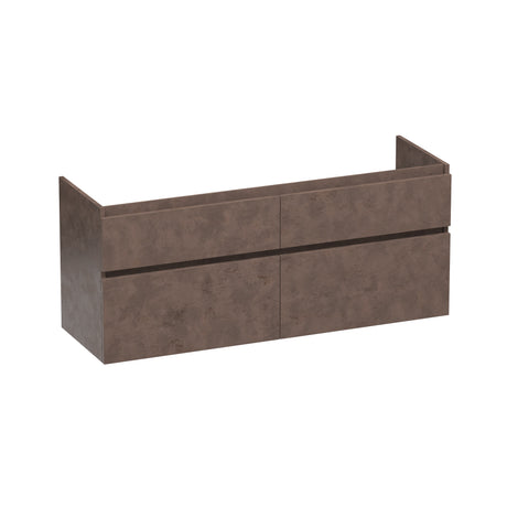 BRAUER Delight onderkast 140 met 4 softclose lades greeploos en 2 sifon uitsparingen Erosion OK-DL140ER