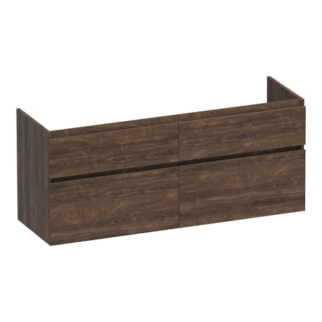 BRAUER Delight onderkast 140 met 4 softclose lades greeploos en 2 sifon uitsparingen Grove OK-DL140GR
