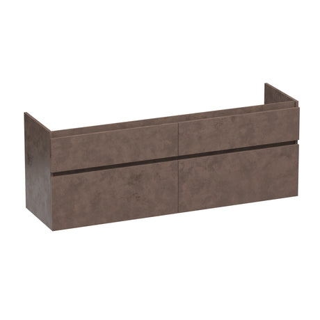 BRAUER Delight onderkast 160 met 4 softclose lades greeploos en 2 sifon uitsparingen Erosion OK-DL160ER