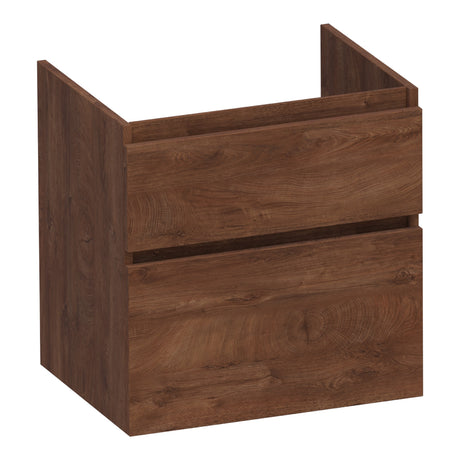 BRAUER Delight onderkast 60 met 2 softclose lades greeploos en 1 sifon uitsparing Forest Cacao OK-DL60FC